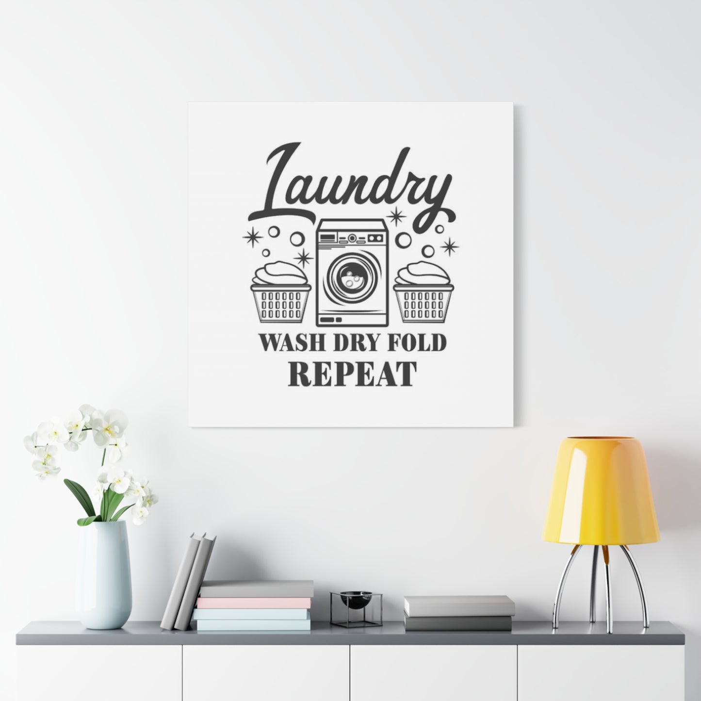 Laundry Repeat Poster Wall Art & Canvas Prints