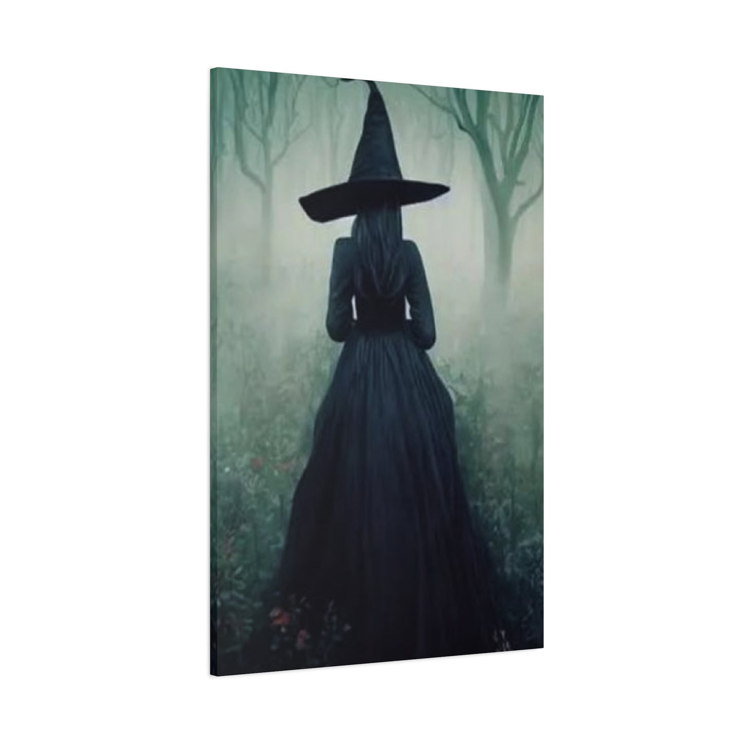 Halloween Witch Painting Wall Art & Canvas Prints