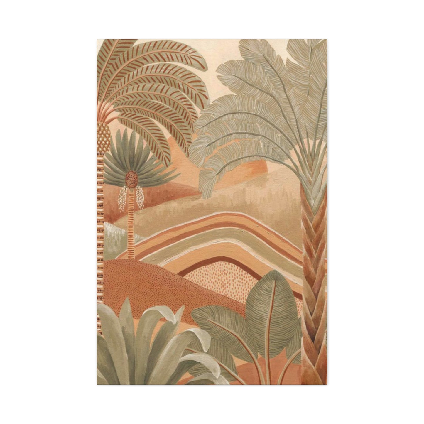 Brown & Green Palm Tree Wall Art & Canvas Prints