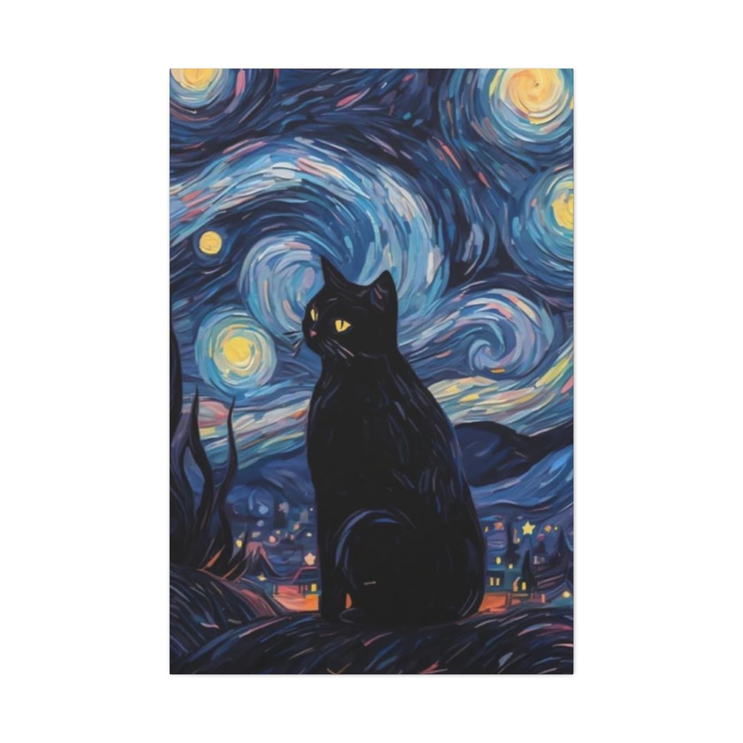 Black Cat Vincent Van Gogh Abstract Modernism Wall Art & Canvas Prints