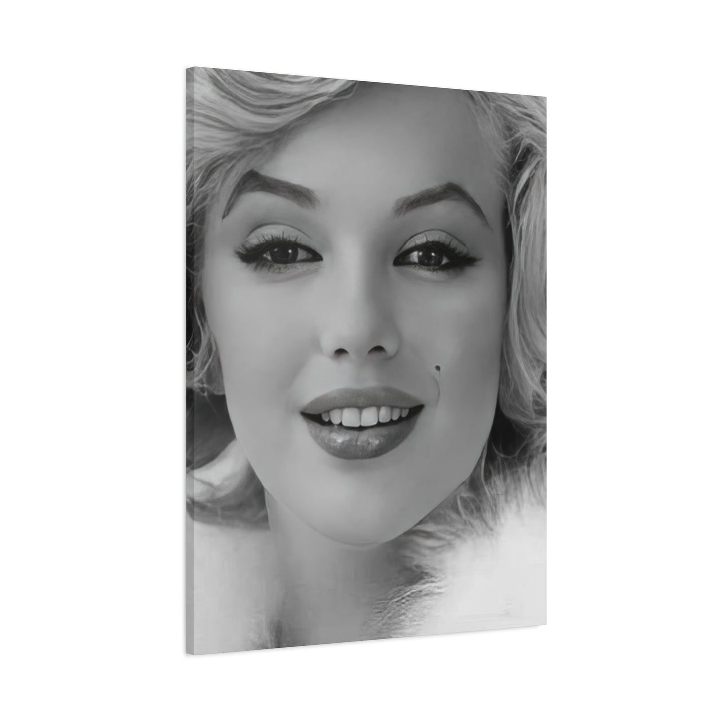 Monochrome Beautiful Face Of Marilyn Monroe Wall Art & Canvas Prints