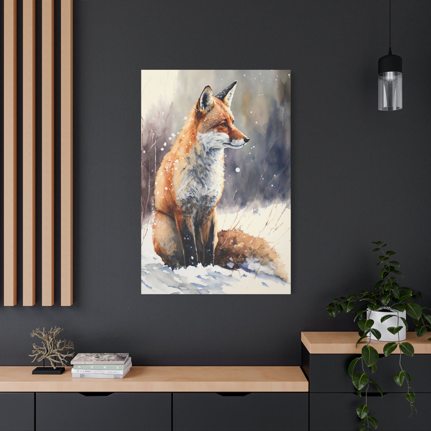 Snow Red Fox Wall Art & Canvas Prints