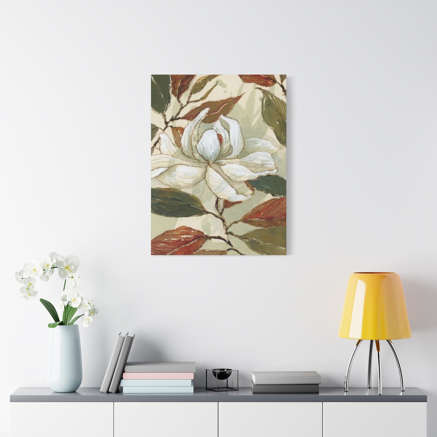 White Magnolia Flower Wall Art & Canvas Prints