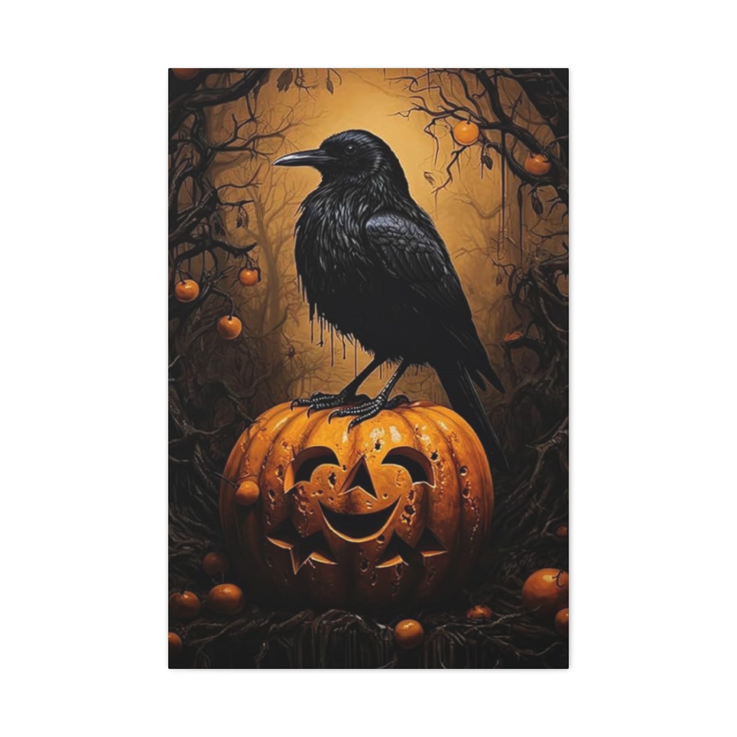 Scary Crow Wall Art & Canvas Prints