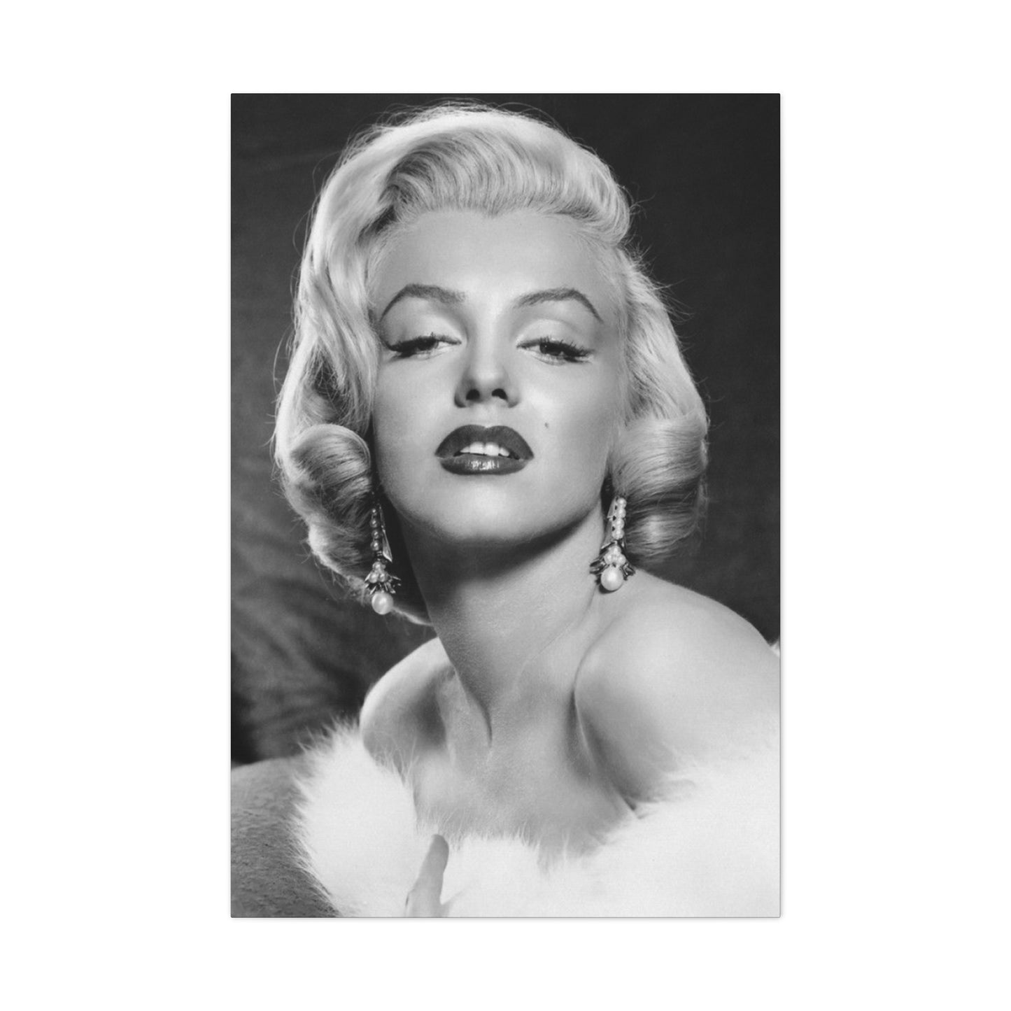 Grayscale Marilyn Monroe Beautiful Poster Wall Art & Canvas Prints