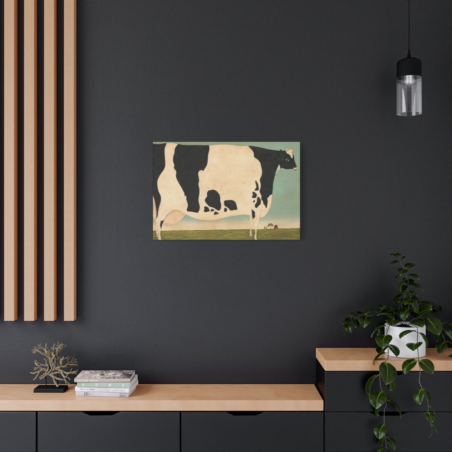 Cow in The Farm Kimble Warren Wall Art & Canvas Prints