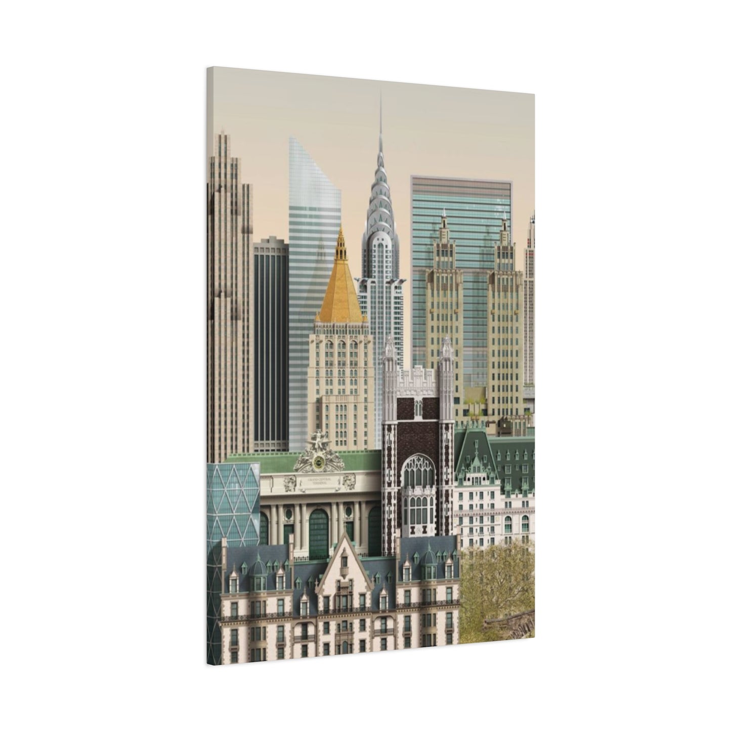 Manhattan Cityscape Poster NYC Skyline Wall Art & Canvas Prints