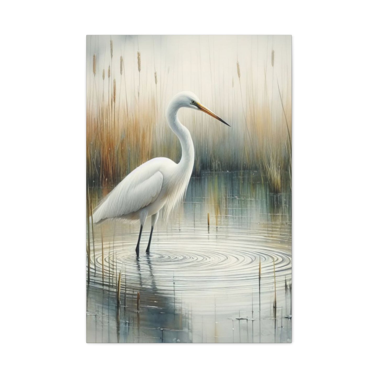 Beautiful Herons in Pond Wall Art & Canvas Prints