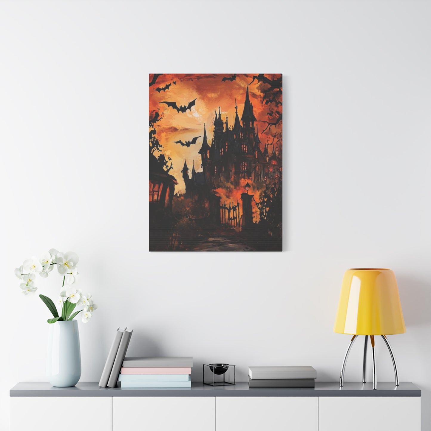 Halloween Mansion Wall Art & Canvas Prints