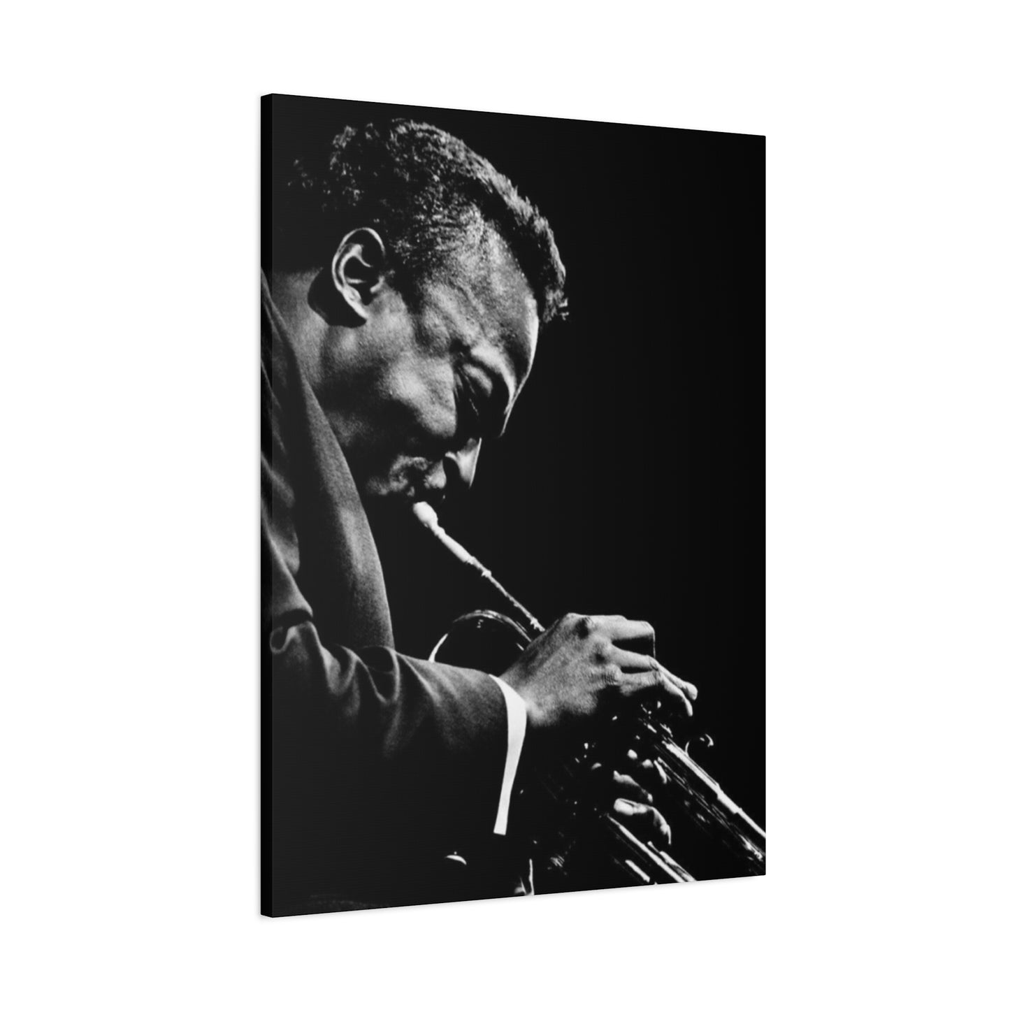 Black And White Jazz Instrument Artist Wall Art & Canvas Prints