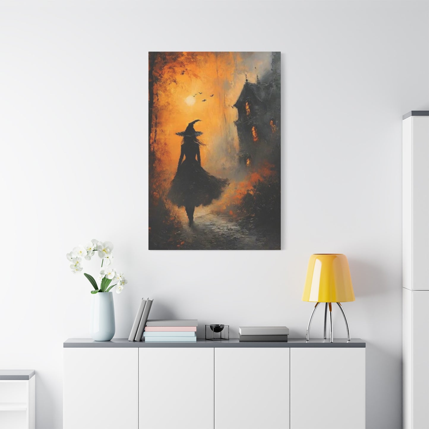 Halloween Scary Painting Wall Art & Canvas Prints