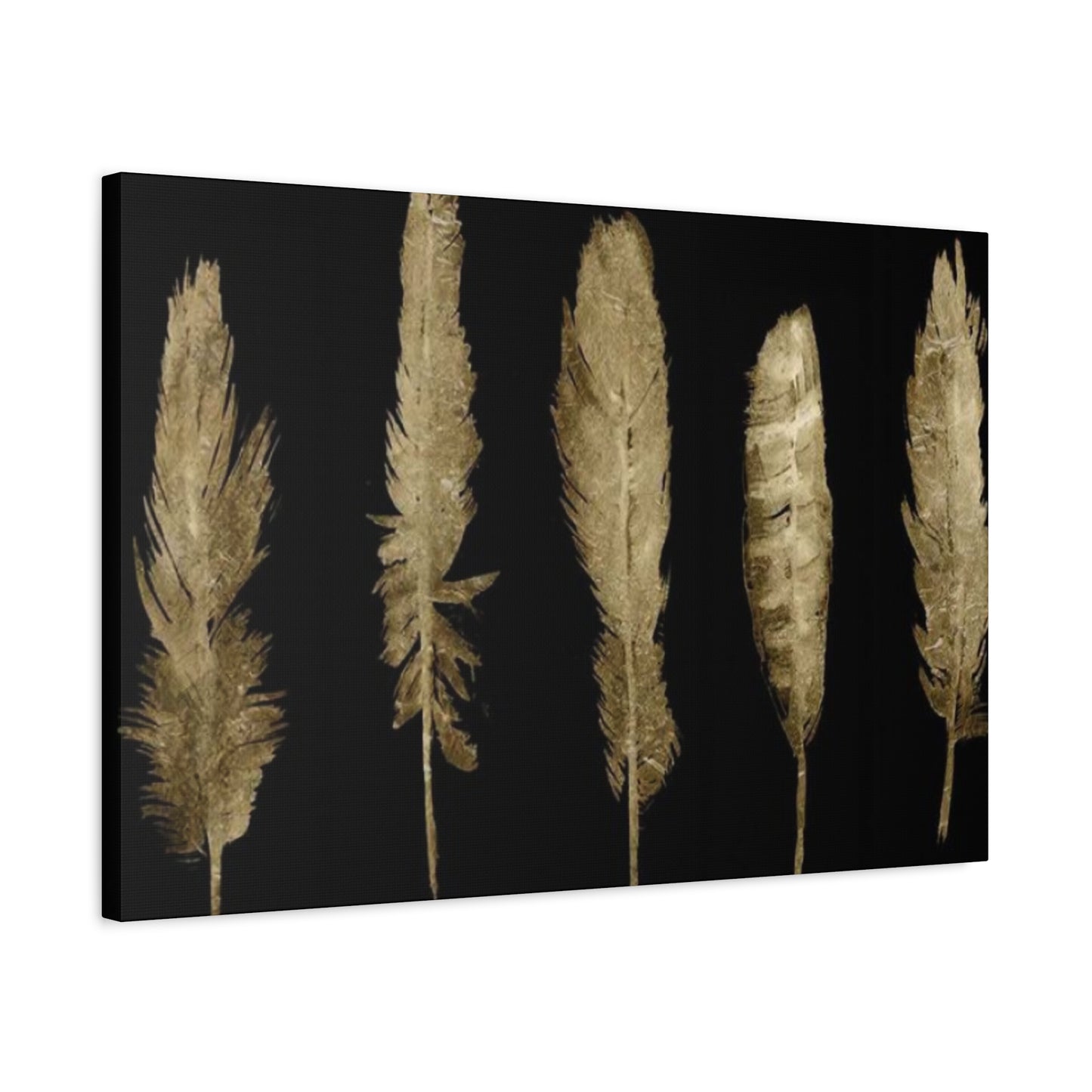 Golden Feather Wall Art & Canvas Prints