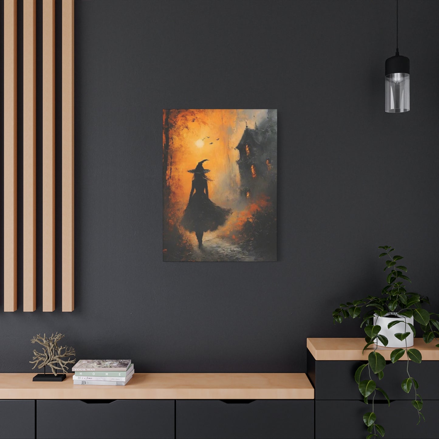 Halloween Scary Painting Wall Art & Canvas Prints