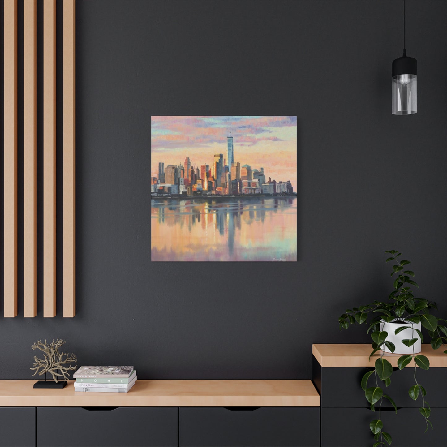 Skyline View From Sea NYC Skylines Wall Art & Canvas Prints