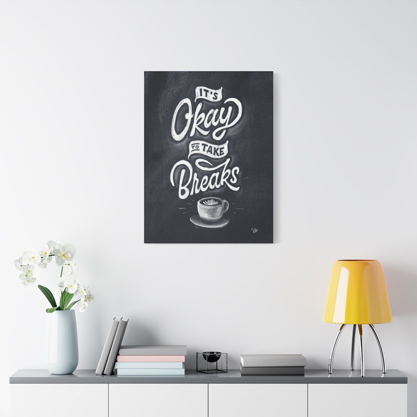 Coffee Chalkboard Wall Art & Canvas Prints