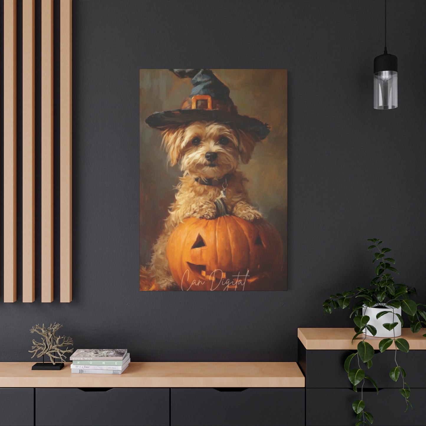 Halloween Dog Wall Art & Canvas Prints