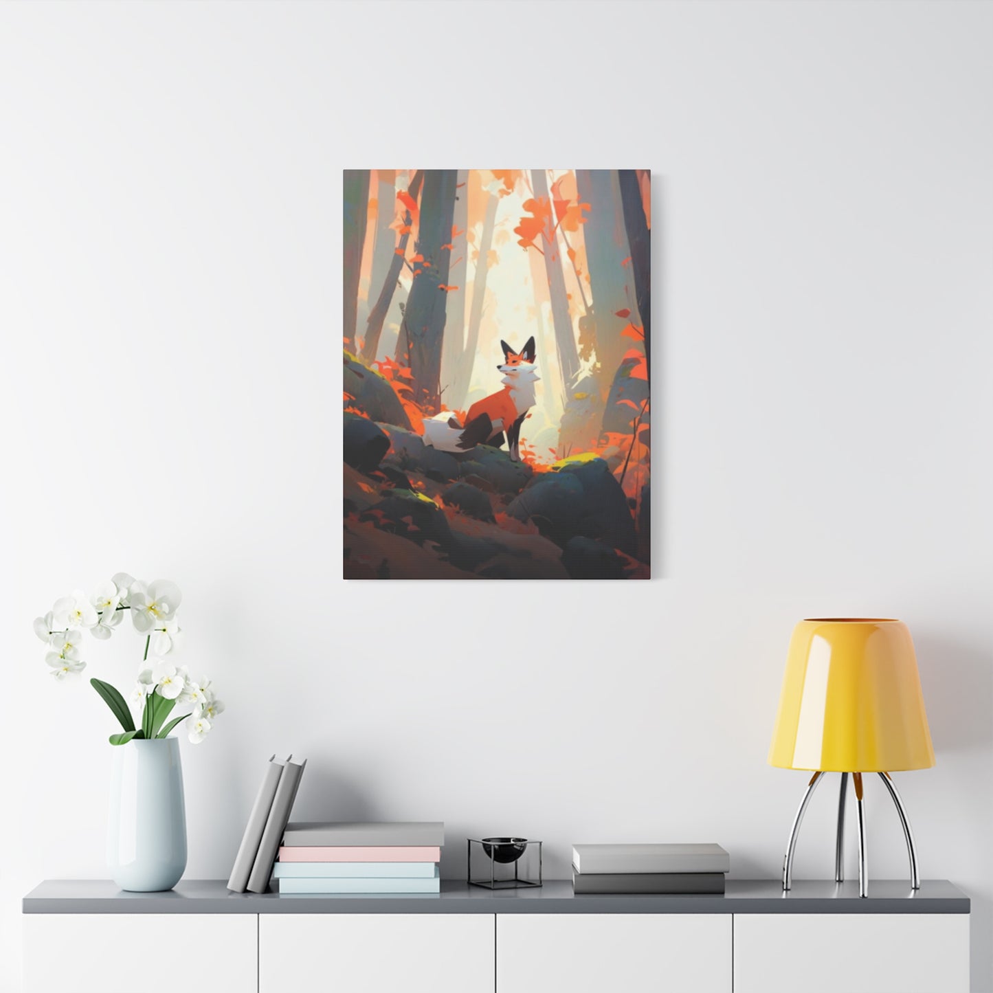 Fox in Forest Wall Art & Canvas Prints