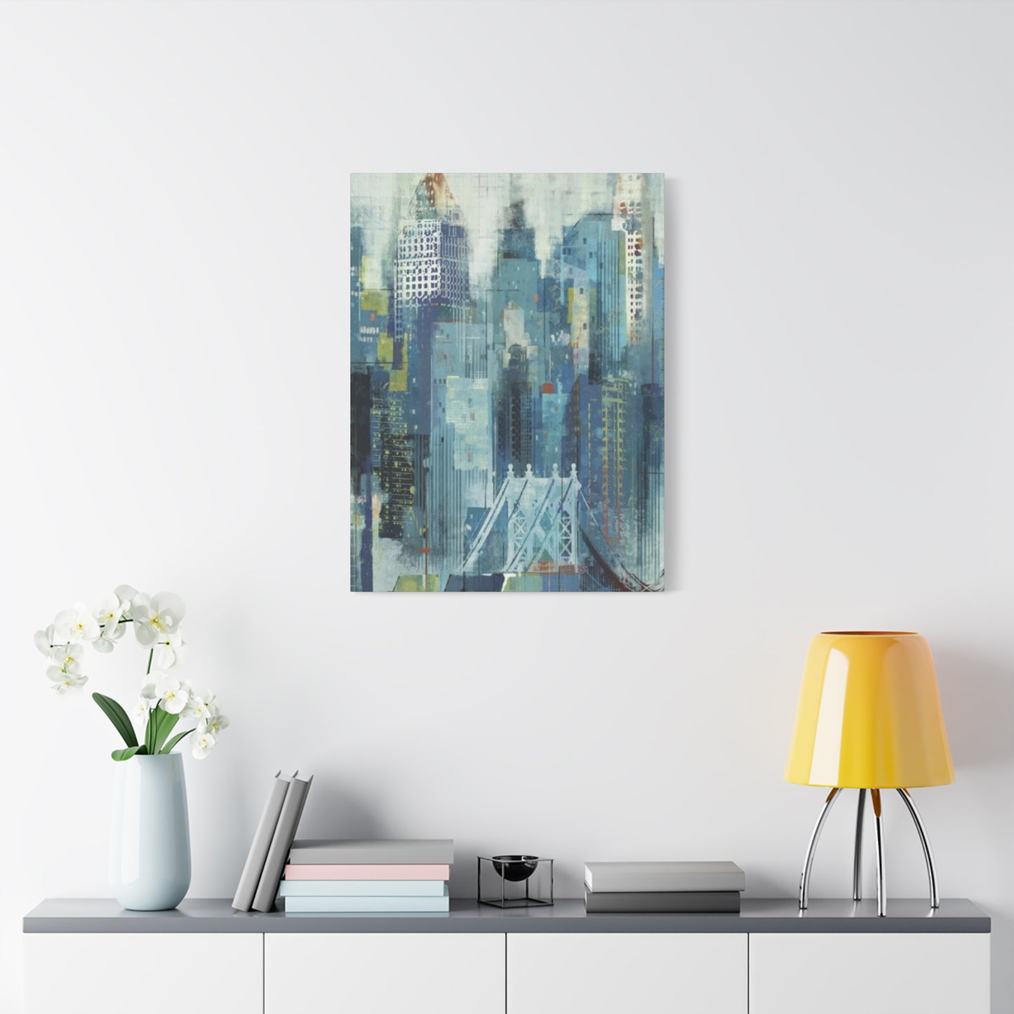 Manhattan City Skyline Painting NYC Skyline Wall Art & Canvas Prints