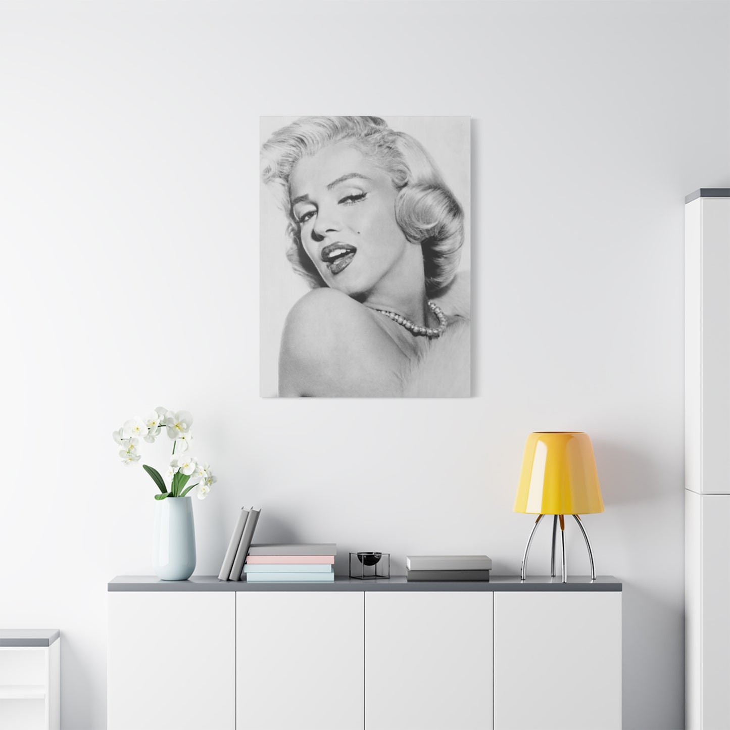 Monochrome Beautiful Marilyn Monroe Wall Art & Canvas Prints