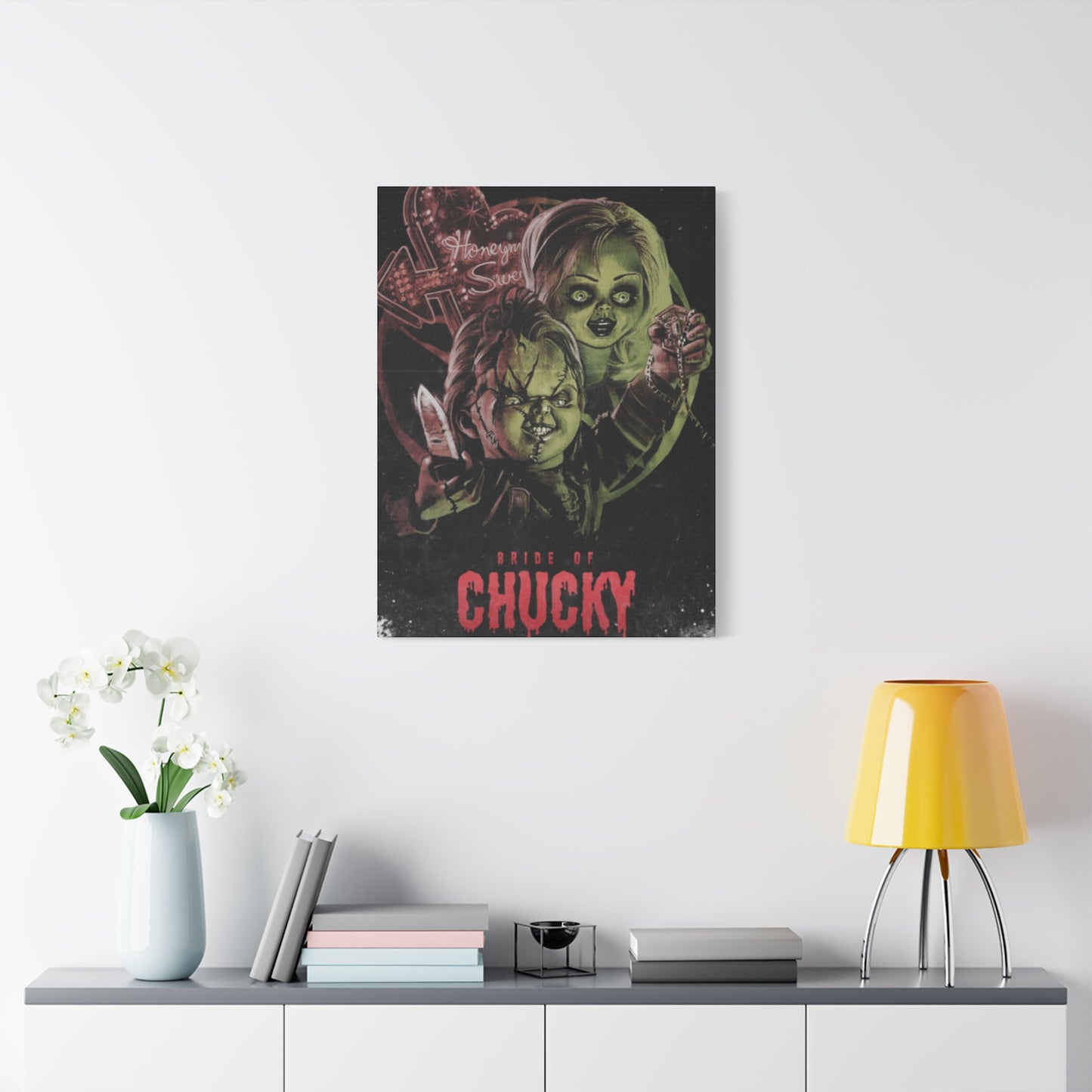 Bride of Chucky Horror Movie Poster Wall Art & Canvas Prints