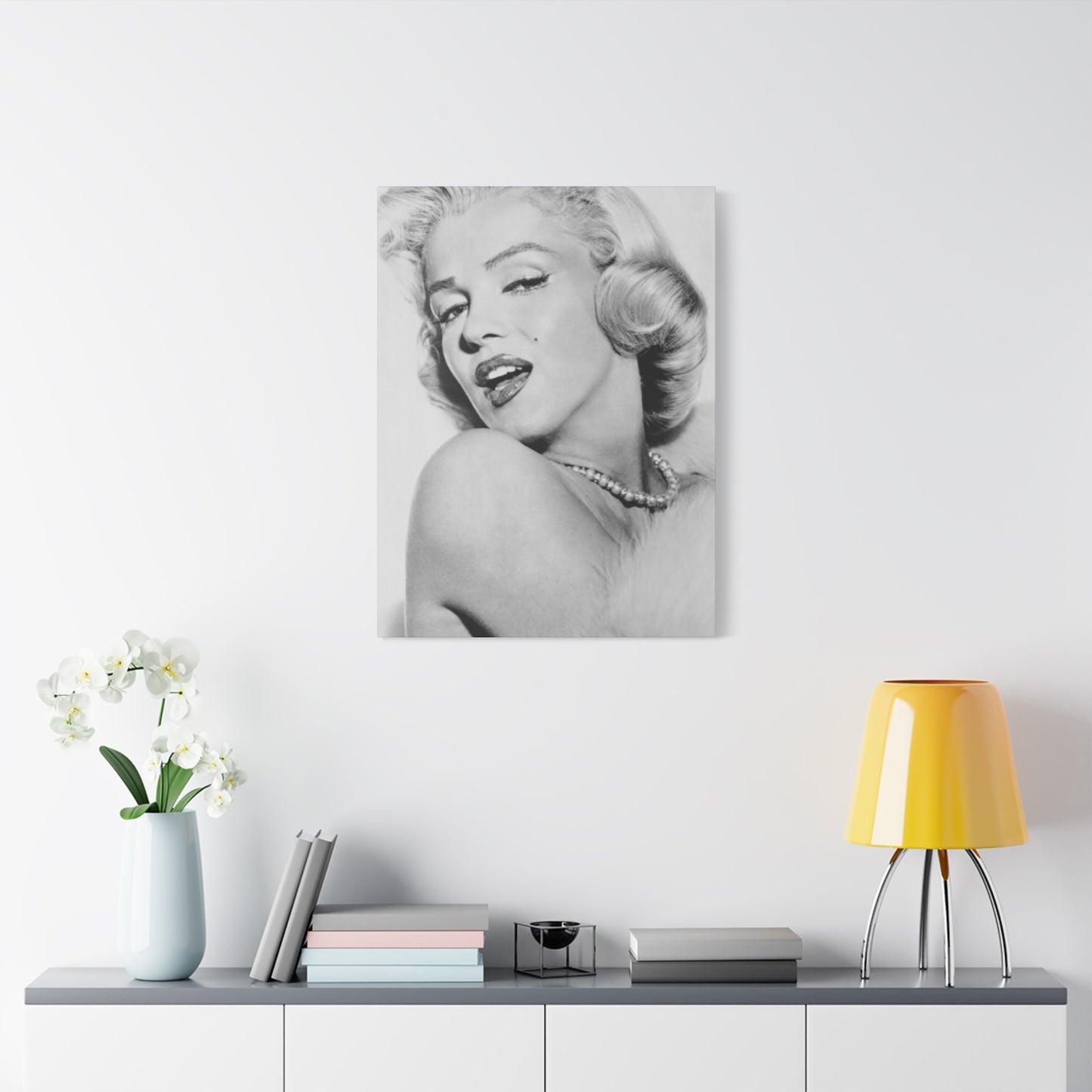 Monochrome Beautiful Marilyn Monroe Wall Art & Canvas Prints