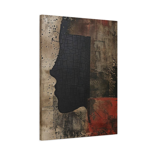 Face Silhouette Modernism Wall Art & Canvas Prints