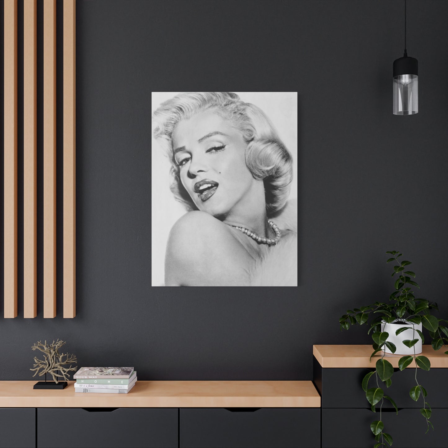 Monochrome Beautiful Marilyn Monroe Wall Art & Canvas Prints