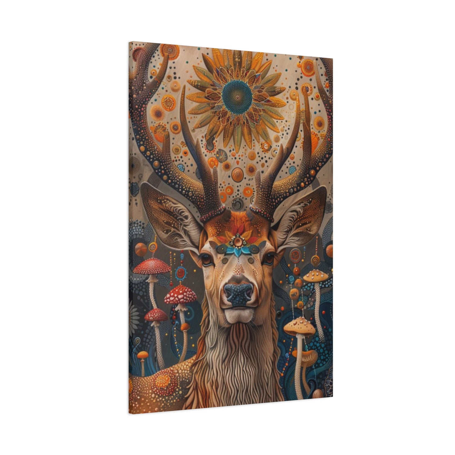 Deer & Mushroom Wall Art & Canvas Prints