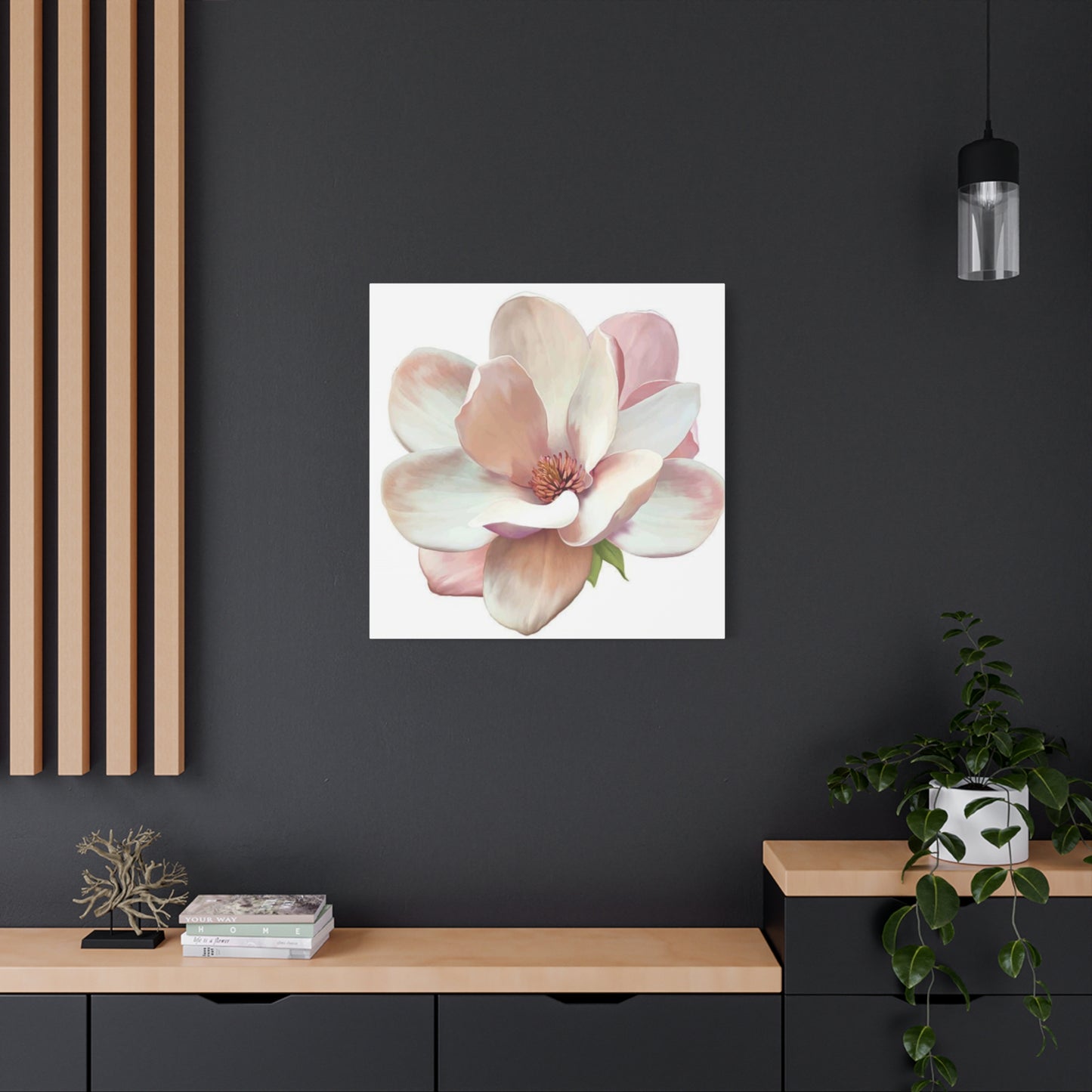 Pink Magnolia Flower Wall Art & Canvas Prints