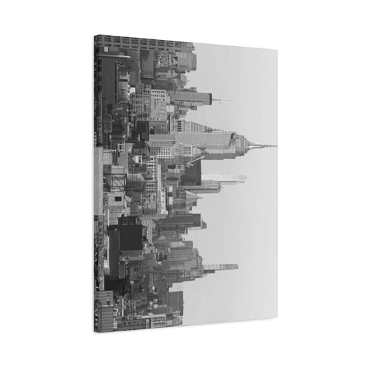 Black & White Manhattan City Skyline NYC Skyline Wall Art & Canvas Prints