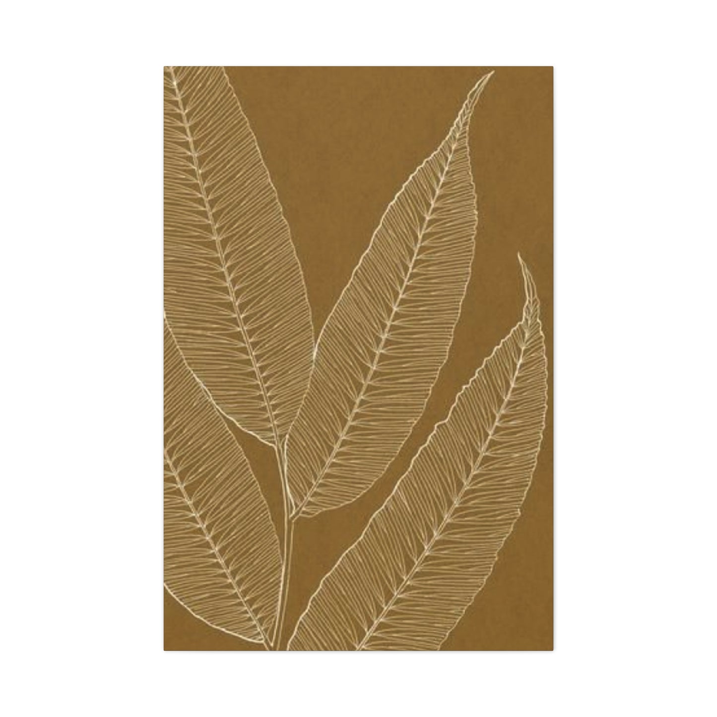 Palm Tree Brown Leaves Wall Art & Canvas Prints