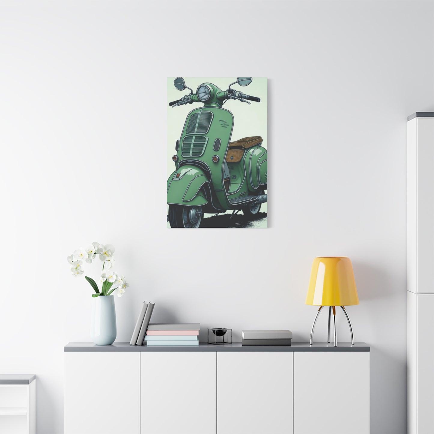 Jesper Scooter Poster Motorcycle Wall Art & Canvas Prints