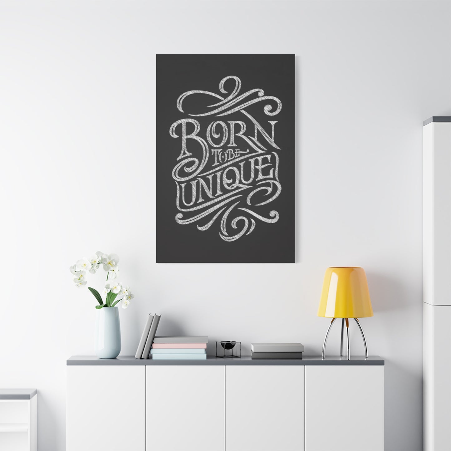 Born Unique Chalkboard Wall Art & Canvas Prints