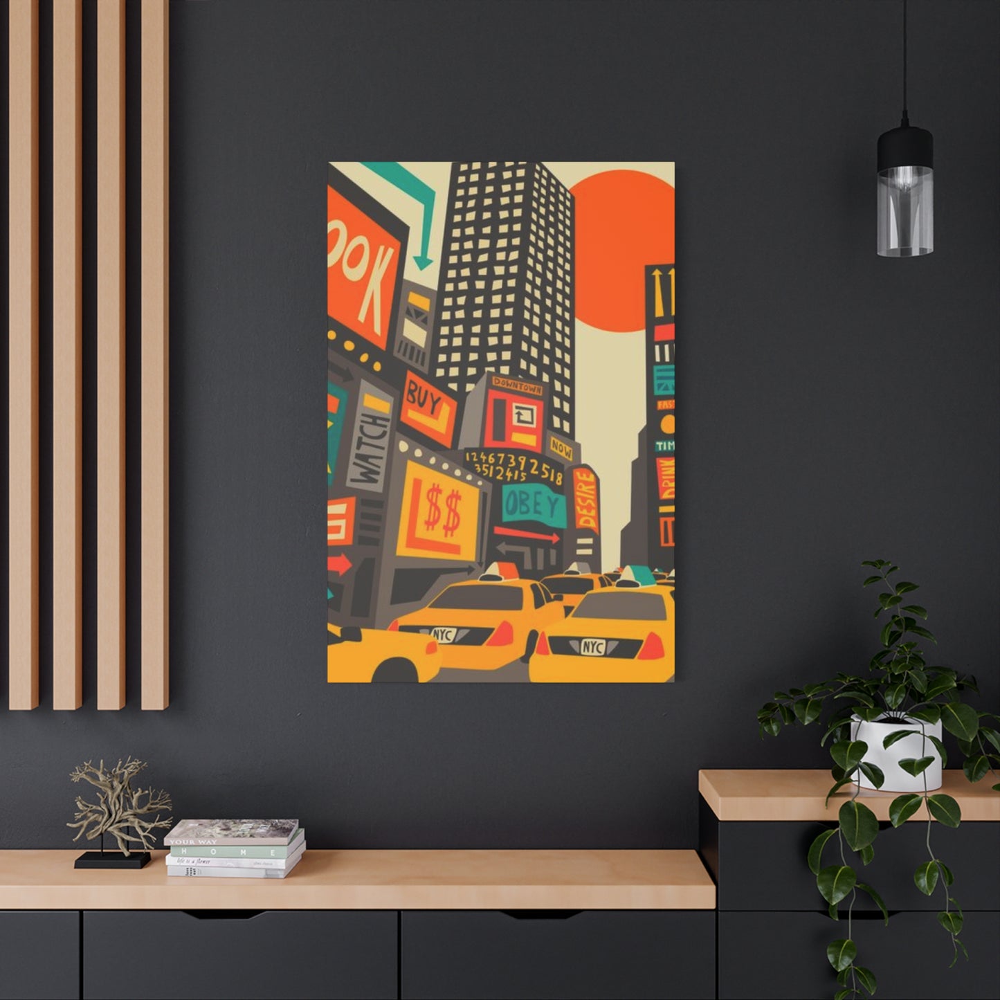 Yellow Taxi Painting New York City Wall Art & Canvas Prints