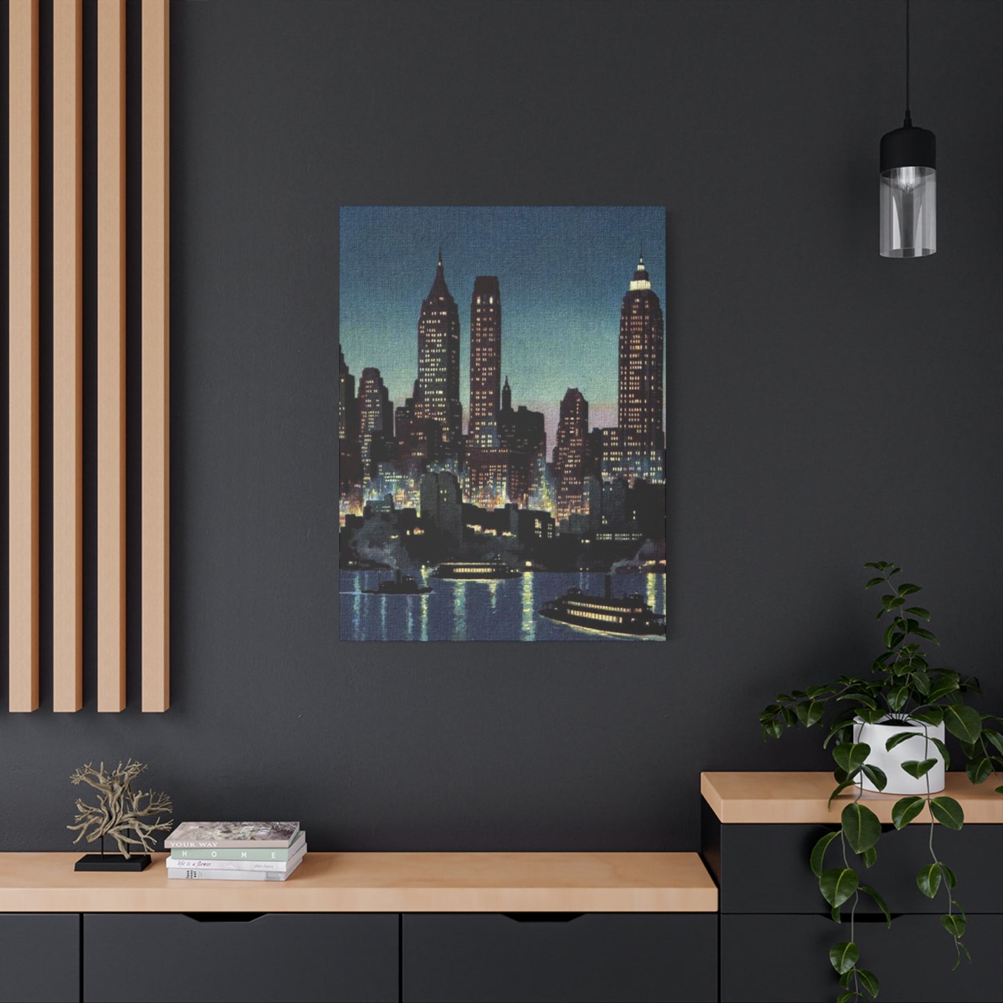 Night Skylines of Nyc Wall Art & Canvas Prints