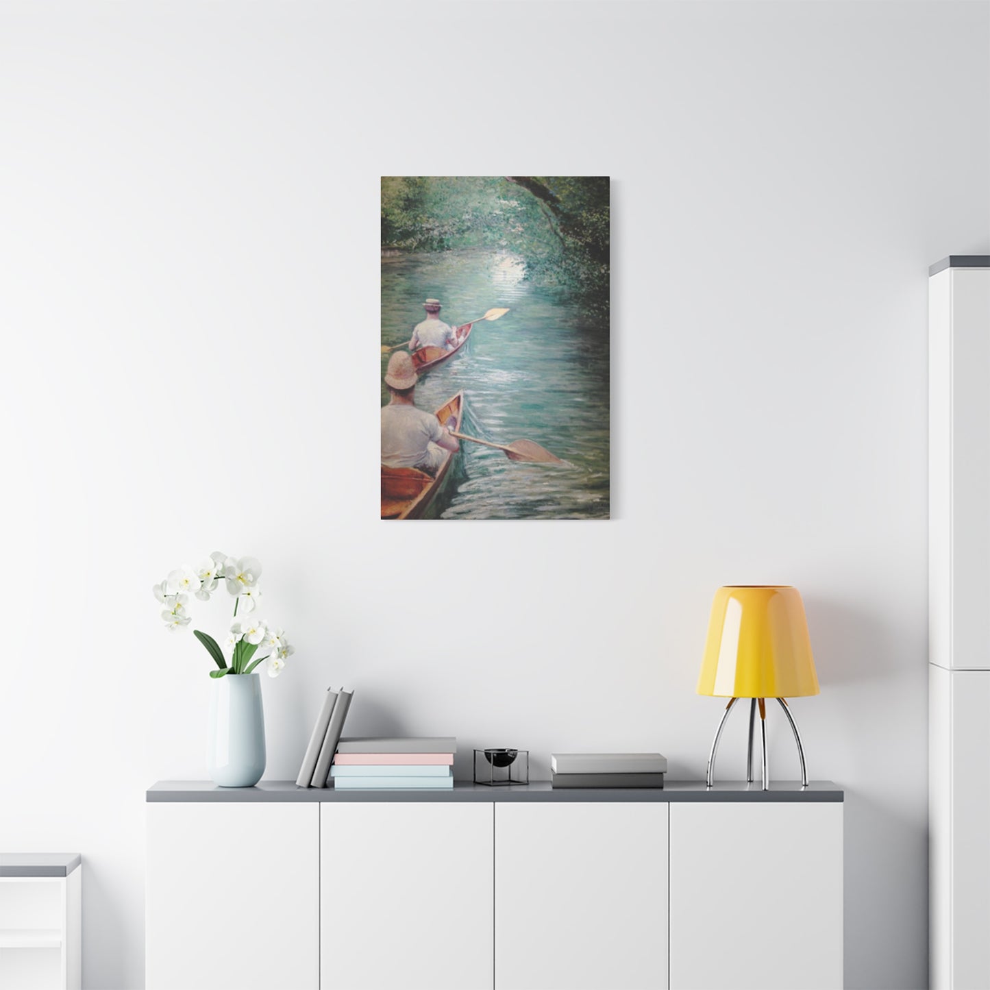 Gustav Kayaking Painting Wall Art & Canvas Prints