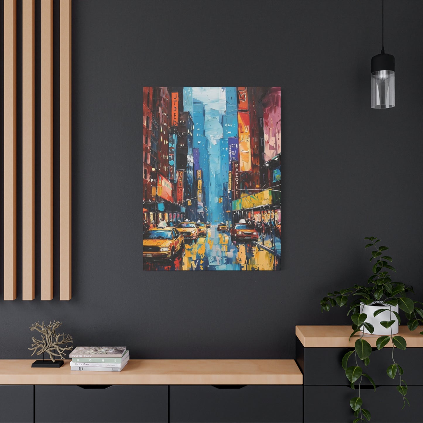 Rainy Streets Of New York City Skyline Wall Art & Canvas Prints