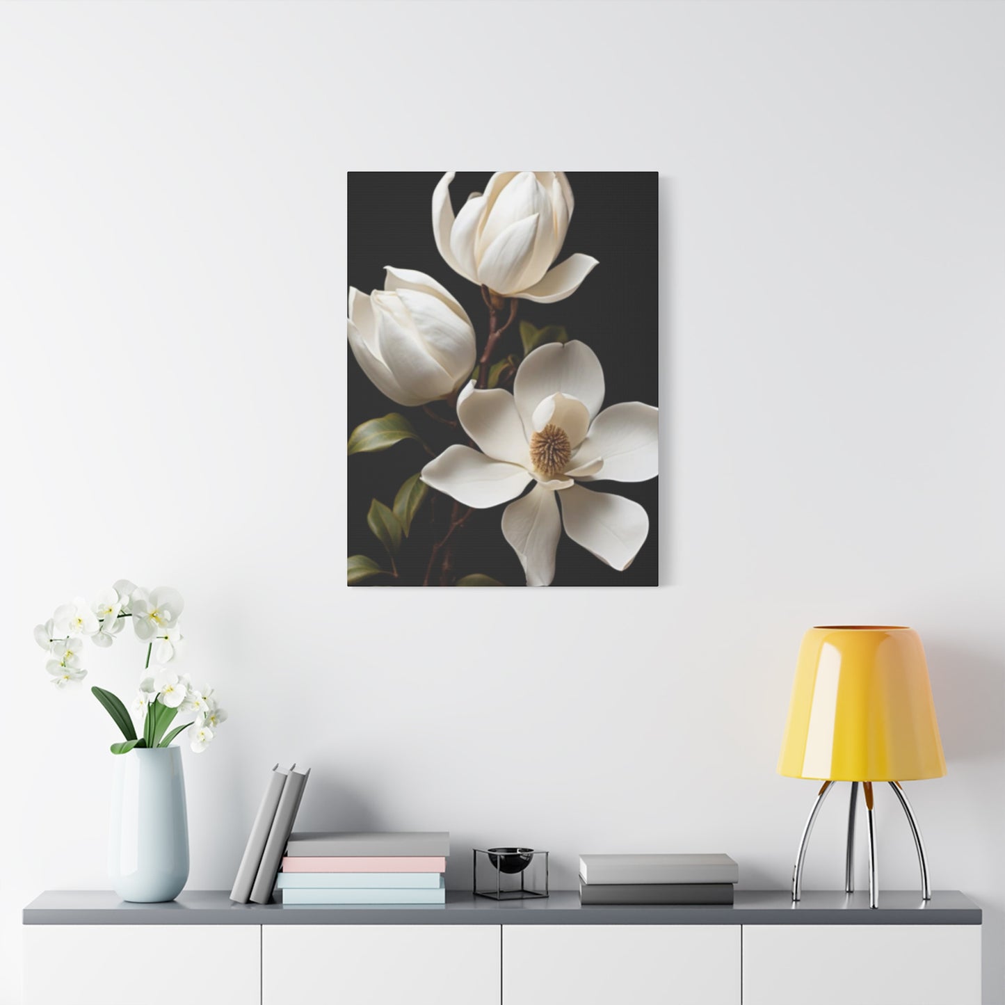 Magnolia Flower Family Painting Wall Art & Canvas Prints