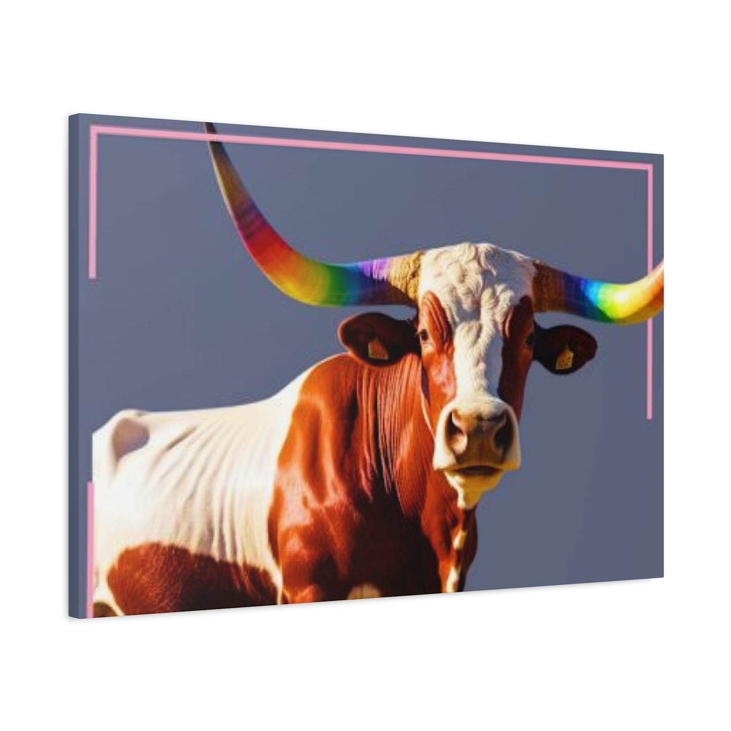 Colorful Long Horn Wall Art & Canvas Prints