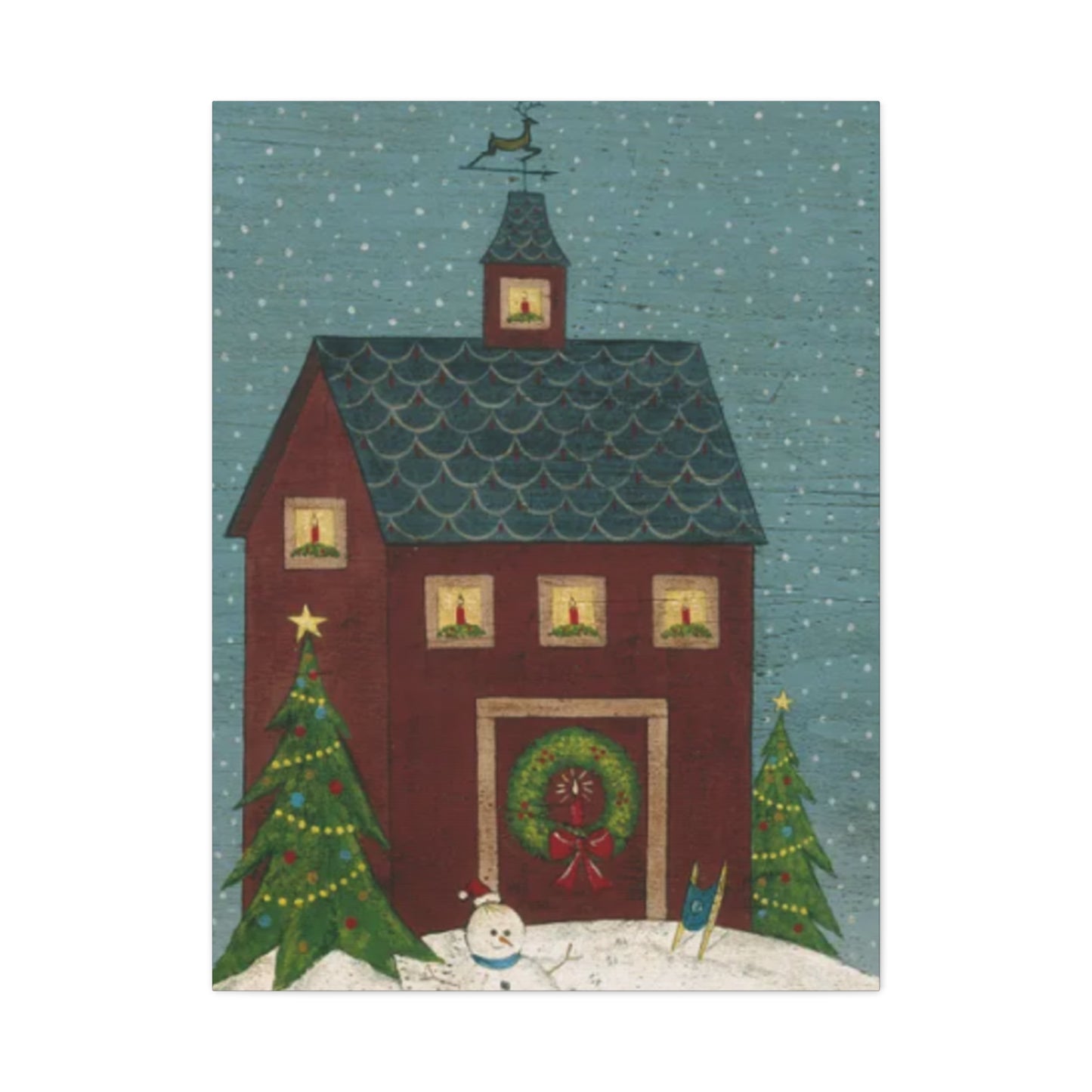 Christmas House Kimble Warren Wall Art & Canvas Prints