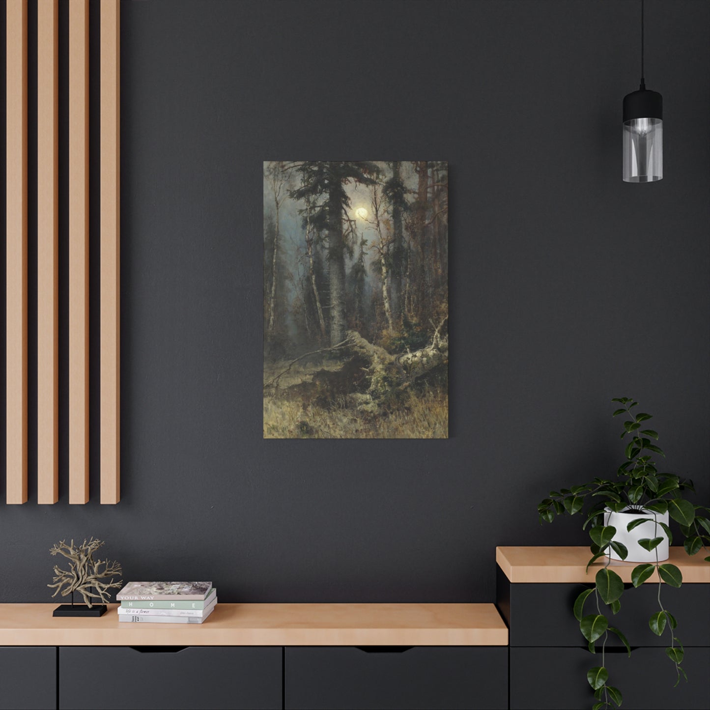 Full Moon Forest Wall Art & Canvas Prints