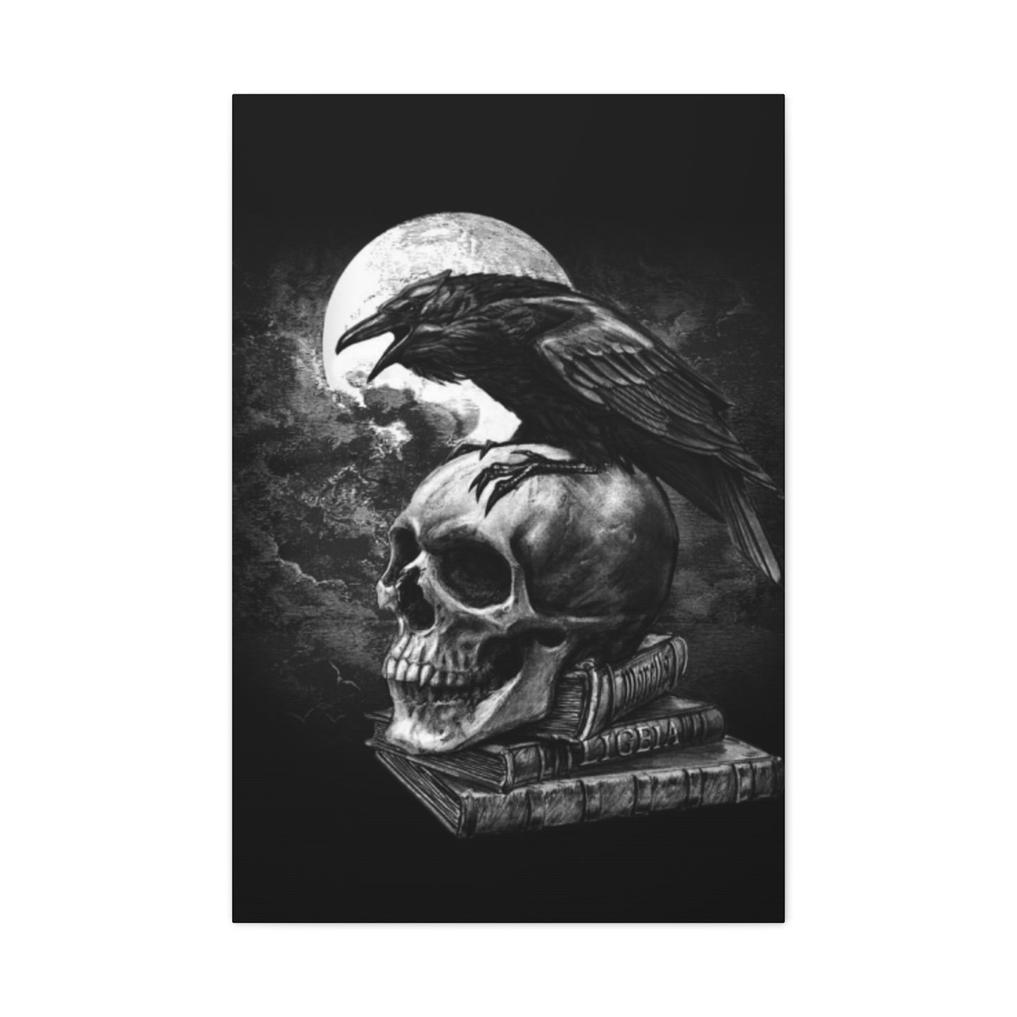 Scary Crow Skull Wall Art & Canvas Prints