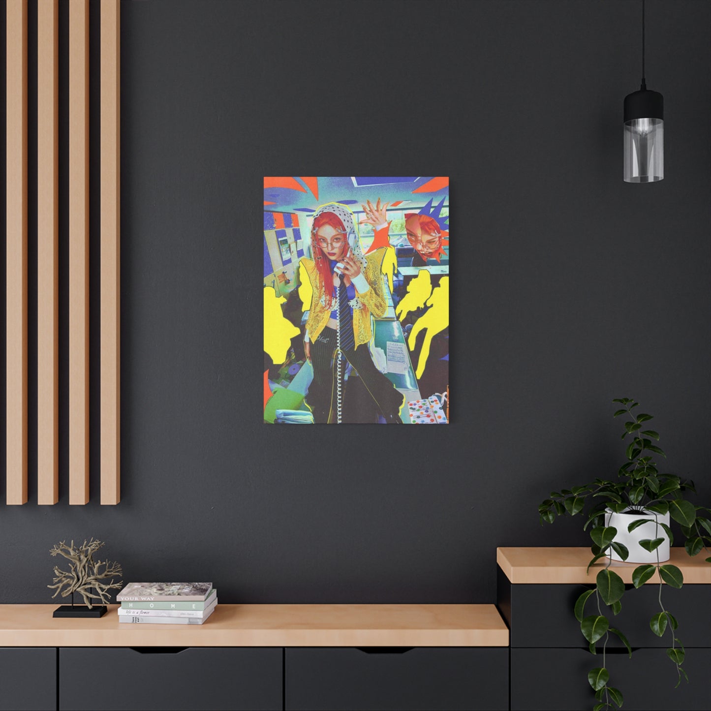 Singing Women Abstract Mixed Media Wall Art & Canvas Prints