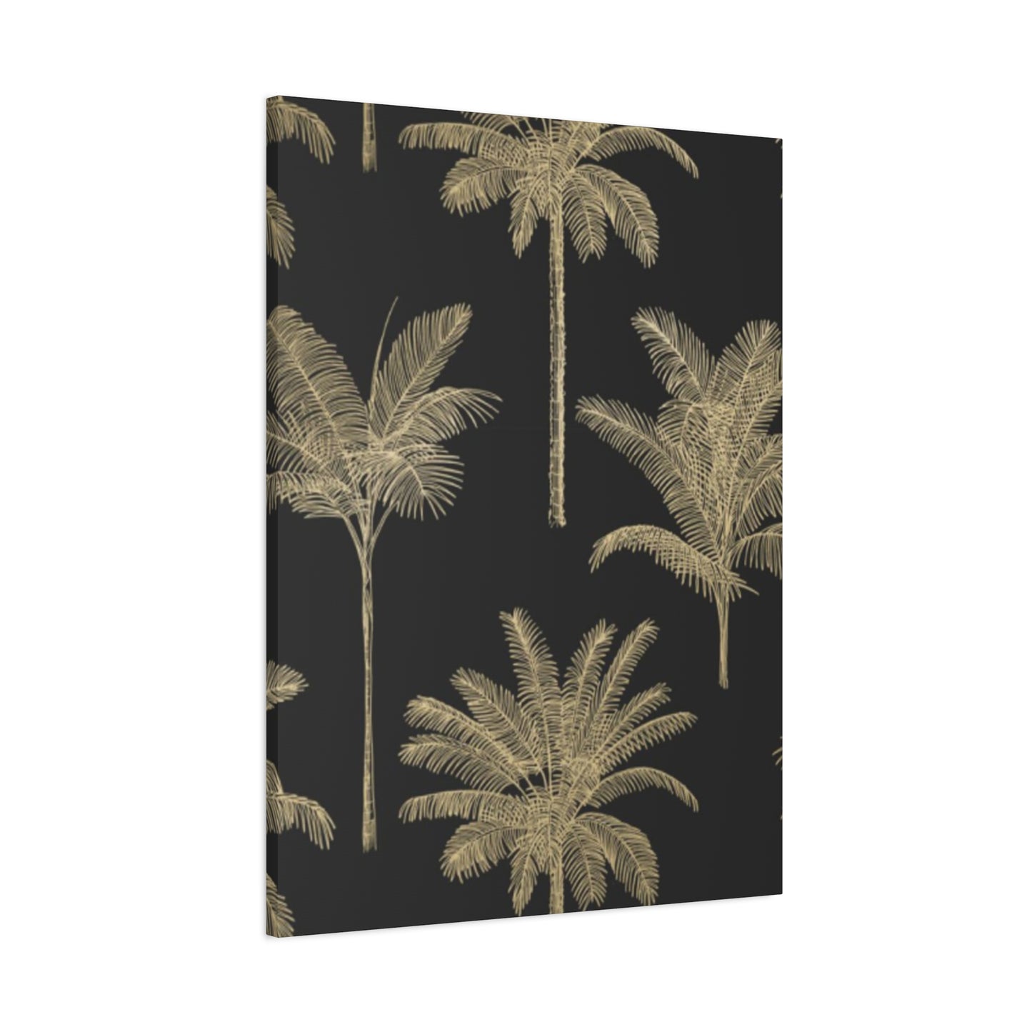 Blue & Golden Palm Tree Wall Art & Canvas Prints