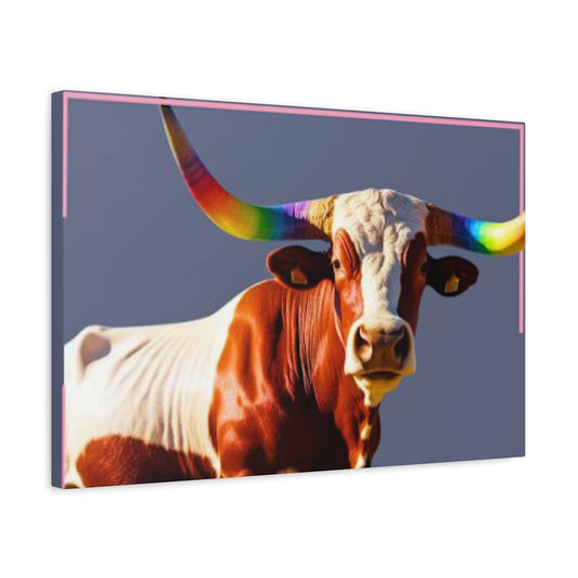 Colorful Long Horn Wall Art & Canvas Prints