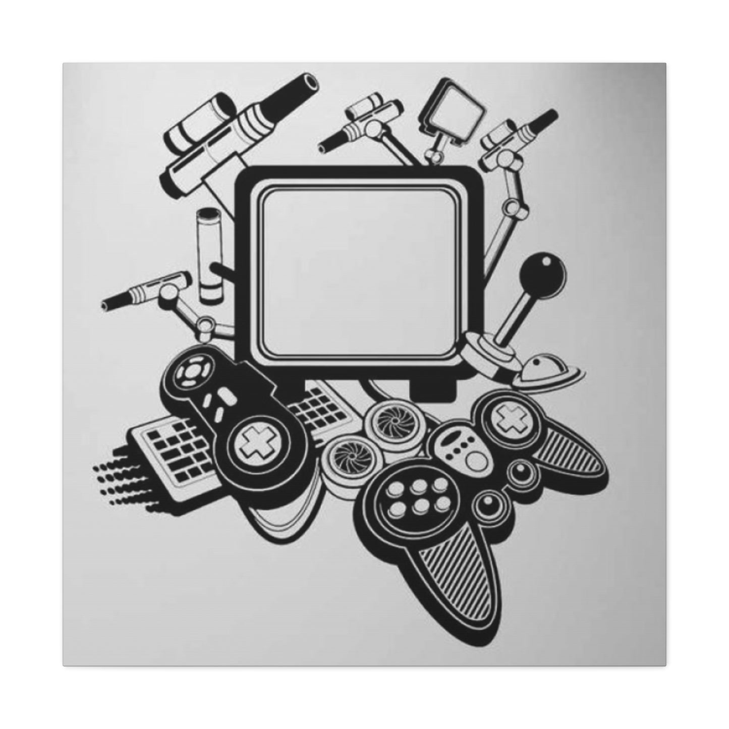 Gaming Doodle Wall Art & Canvas Prints