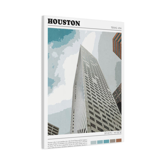 Building in Houston Skylines Wall Art & Canvas Prints