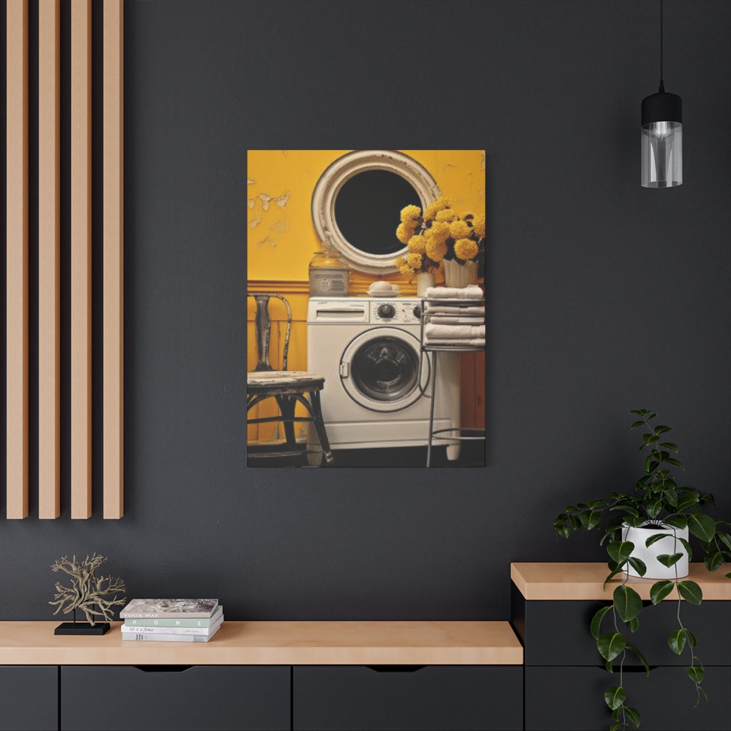 Washer in Beautiful Laundry room Wall Art & Canvas Prints