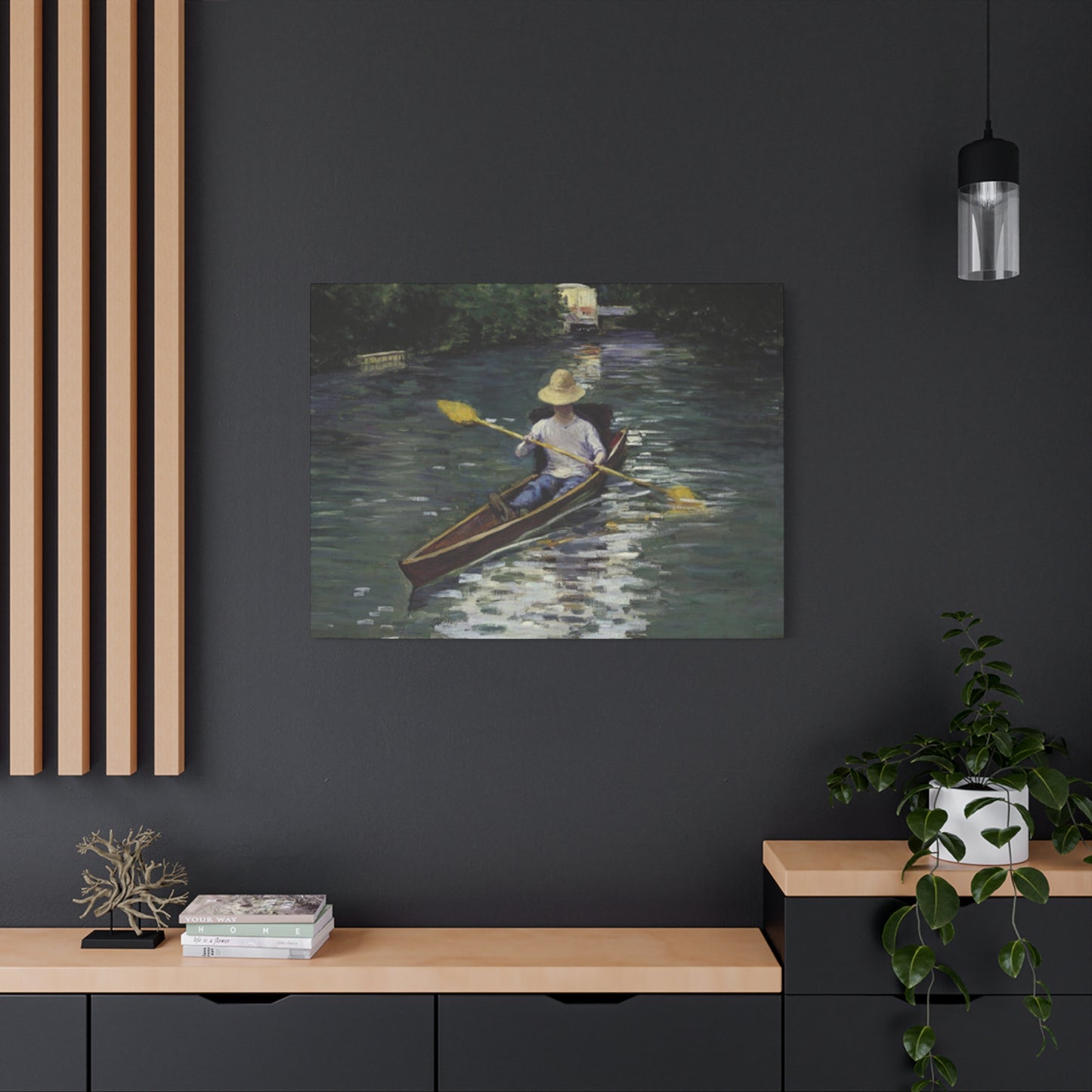 Gustav Kayaking Painting Wall Art & Canvas Prints