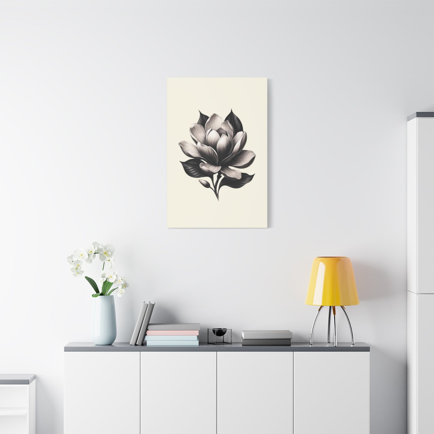 Yellow Magnolia Flower Painting Wall Art & Canvas Prints